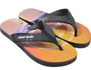 Chinelo Mormaii Tropical  Graphics - Preto/Laranja Atacado
