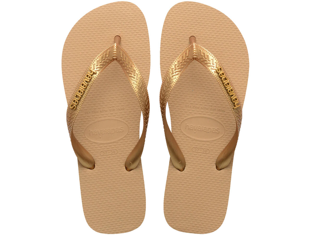Chinelo Havaianas Logo Metalic
